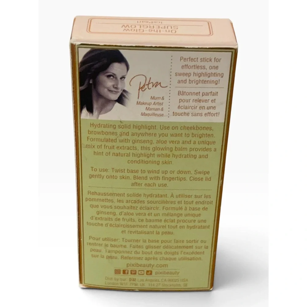 Pixi by Petra On-the-Glow Superglow Highlight Moisture Stick IcePearl 0.6oz NEW